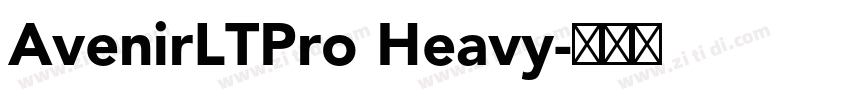 AvenirLTPro Heavy字体转换